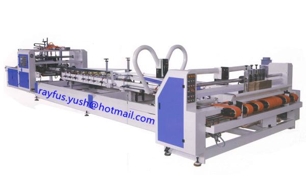 Cheap Fully Automatic Folder Gluer Machine, inline stitcher or strapper unit as option for sale