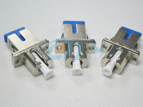 Metal Solid Fiber Optic Adapter SC / UPC Hign Reflection Loss Precision