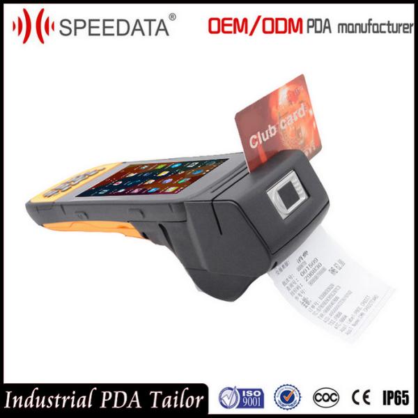 Cheap 4G LTE Handheld Mobile Handheld Device with Biometrics Fingerprint Reader Printer for sale