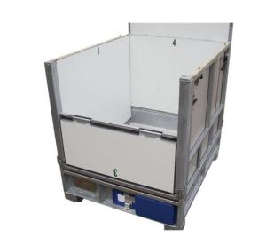 Common Ibc Bulk Container 1000L GLC Galvanised Container With White PP Panel