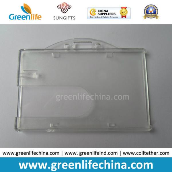 Cheap Factory Direct High Quality Clear Hard Rigid Horizontal Card Holder for sale