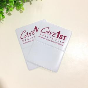 Best Soft Custom Pvc Card Holder Cover Pvc Id Card Pouch Tag Pvc Name Badge Holders wholesale