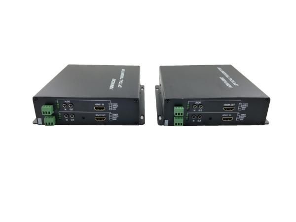 Cheap 2channel HDMI To Fiber optic Converter ,with embedded audio + 1 x return Rs232 data for sale