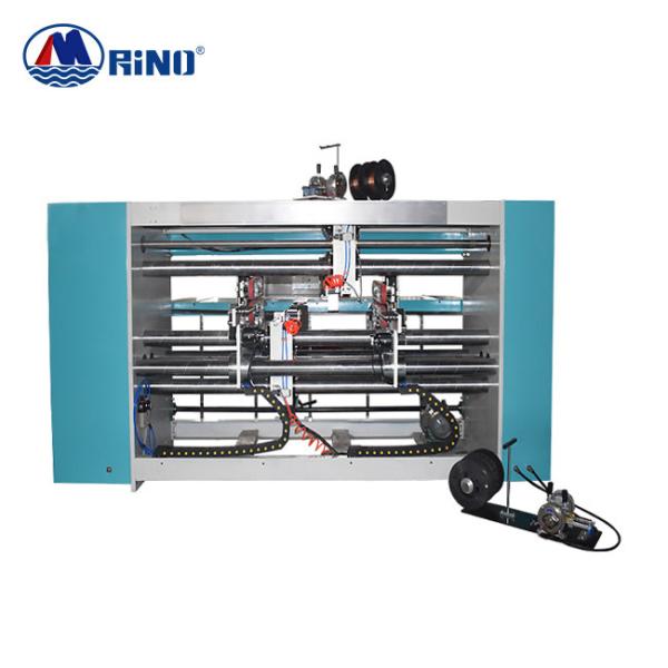 Cheap RINO 4 Servo Automatic Carton Stitching Machine Double Head for sale