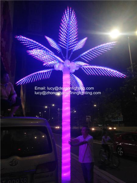 Cheap remote control led palm tree light for sale