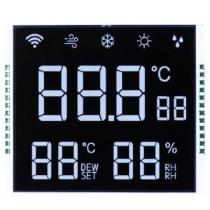 China Custom VA Segment LCD Display 12:00 Viewing Direction Duty/Bias 1/4 Duty Ultra-Low 2μA Consumption -20°C to 70°C Operation on sale