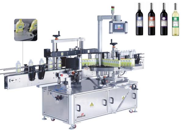 Cheap Wine Bottle Labeler Machines For Red Wine Bottle Front And Back Side for sale
