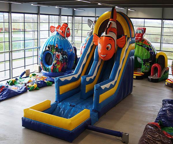 Cheap Playground Kids Inflatable Bouncer , OEM Inflatable Slide And Bounce House for sale