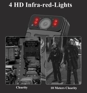 China Waterproof IP67 Police Body Worn Cameras 4G Bluetooth with Definition Video Audio on sale