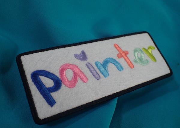 Cheap Personal Custom Clothing Patches , One Side Printable Iron On Patches for sale