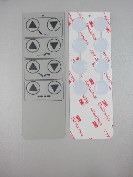 Cheap Gloss Embedded Button Tactile Membrane Switch And Panel , Eco-Friendly for sale