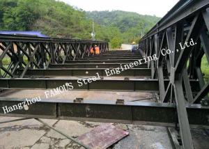 China Steel Fabricator Prefabricated Steel Structural Bailey Bridge Of Reinforced Steel Q345 on sale