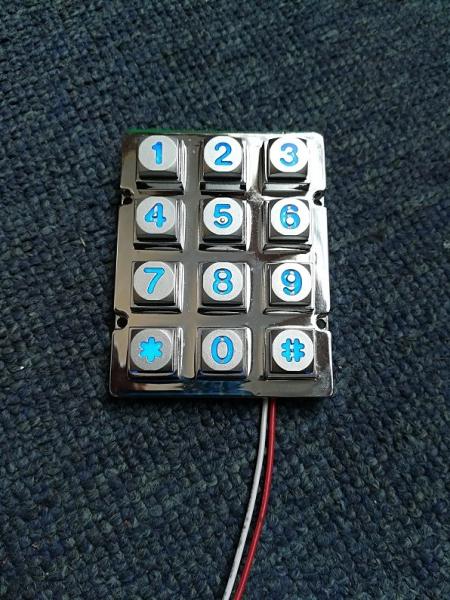 Cheap Higher quality cheapest access control illuminated blue leds 24 voltage numeric keypads for sale
