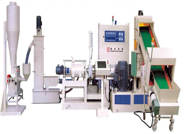 Cheap PLASTICS RECYCLING PELLETIZING LINE WITH BUILT-IN AGGLOMERATION MACHINE for sale