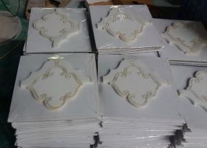 China Pure White Marble Natural Stone Mosaic Tile Shell Polished Finish 10 MM Thickness on sale