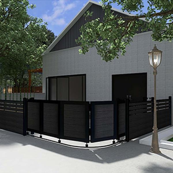 Cheap Composite WPC Gate Panel Cladding Outdoor Waterproof Environmentally Friendly for sale