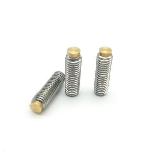 Best Long 304 Stainless Steel M2 Set Screws , GB Brass Tipped Grub Screws wholesale