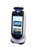 Self service kiosk Touch Screen Information Kiosk Earth Shell Robot Shaped With