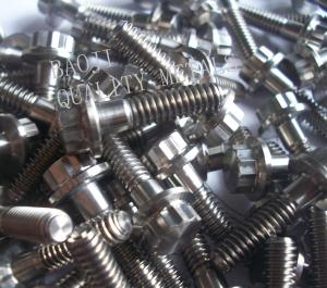 China DIN912 DIN84 Titanium Standard Parts , M6 Titanium Bolts For Instrumentation on sale