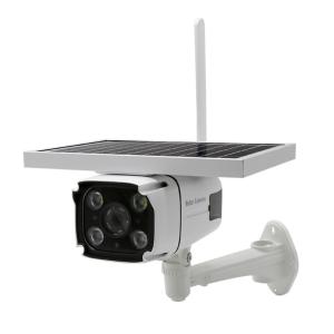 China White IP65 Waterproof Solar Powered Security Camera 4G WIFI 128G Memory on sale