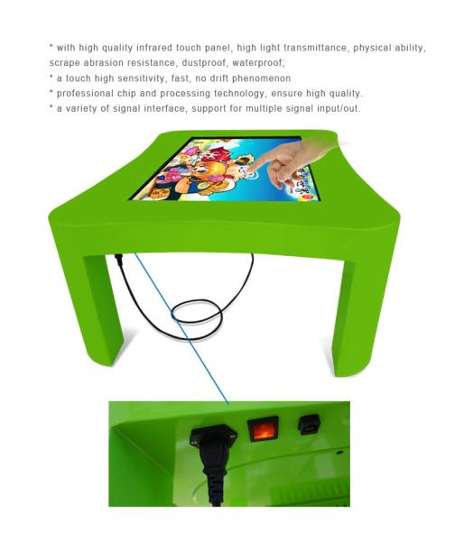 Cheap High Speed Interactive Multi Touch Table Infared / Capacitive 10 Touch Points for sale