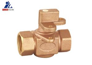 F X F Brass Ball Valve Cw617n 15mm Lockable Handle Nature Color