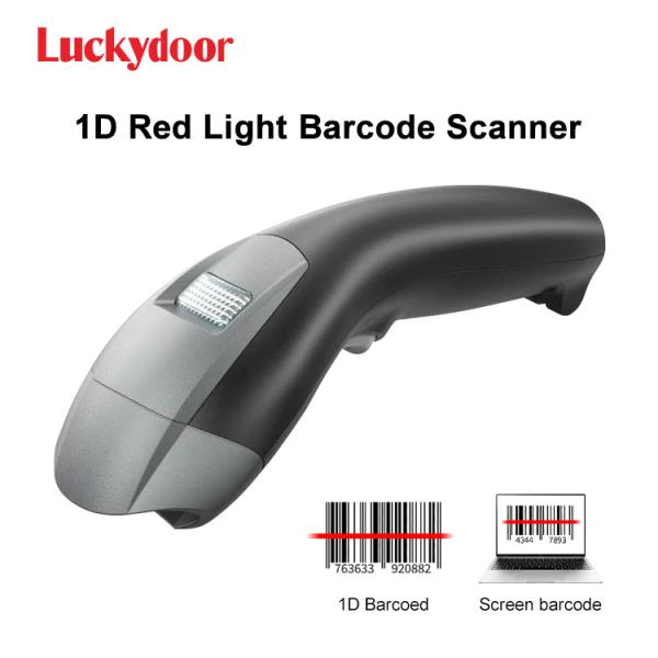 Cheap Handheld 1D Corded Barcode Reader 2500 Pixel Technology Linear CCD Barcode Scanner for sale