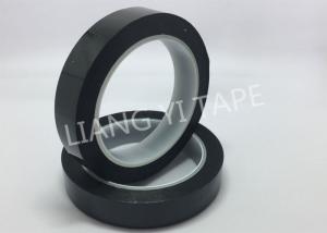 China Single Side Coated Black Electrical Tape , 2 Mils Polyester PET Film Flame Retardant Tape on sale