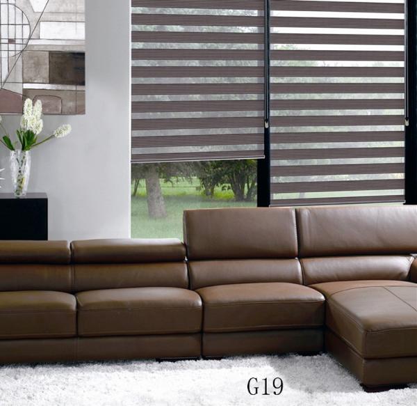 Cheap 2020 100% polyester zebra blind blackout cordless motorized for windows Customized size for sale