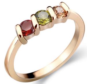 Best 18K gold plated fine zircon ring, hot models wholesale