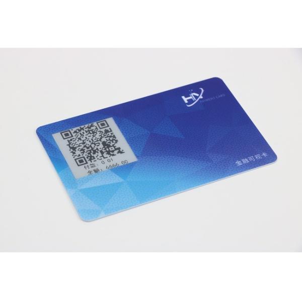 Cheap Blue Wizard Layout E Ink Smart Card ISO 7816 Protocol with digital buttons for sale
