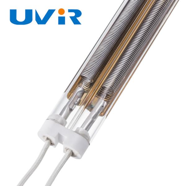 Cheap 3250W Medium Wave Infrared Lamp , Gold coating Ir Heating Lamp for sale