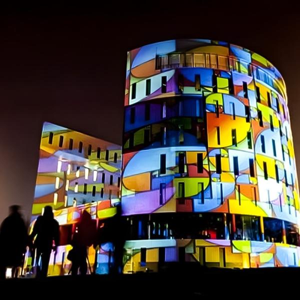 Cheap 8500 LM Interactive Projection Mapping Outside Immersive Projection Mapping for sale