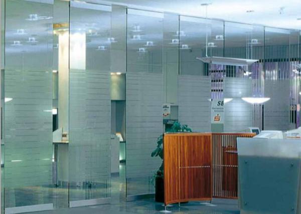 Cheap Tempered Glass Partition Wall For Office Room Convenient Operability for sale