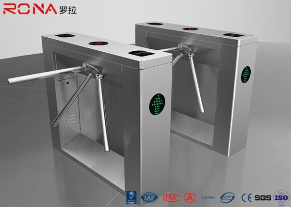 Cheap Security Tripod Turnstile Gate Access Control AC220V With RFID Card Reader for sale