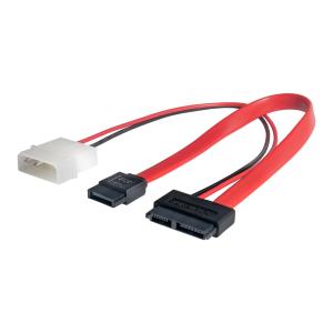 China SATA 7 Pin SLIMLINE 6 Pin Hard Drive Data Cable Extension For Motherboard on sale