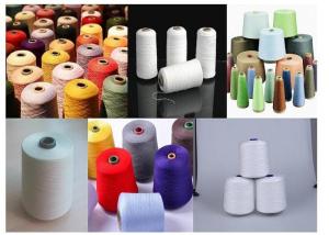 Best Dope Dyed Colors Regenerated Polyester Fibre Polyester / Cotton Blended Yarn wholesale
