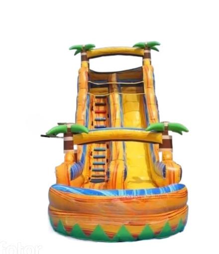 Cheap Large Inflatable Water Slide With Pool  Adult Water Slide Bounce House Inflatable Slide for sale