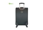 Twill Polyester Checked Luggage Bag With Front Pockets