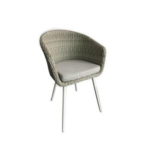Grey SNUGLANE Width 62.5cm Depth 65cm Rattan Wicker Chairs For Dining