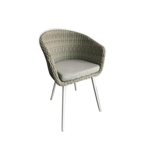 Cheap Grey SNUGLANE Width 62.5cm Depth 65cm Rattan Wicker Chairs For Dining for sale
