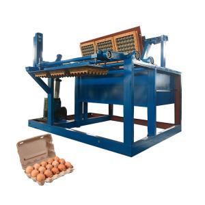 China Waste Paper Pulp 7000 Pcs Making Automatic Small Catron Egg Tray Machine Pulp Recycling Box Making Egg Tray Packing Machine on sale