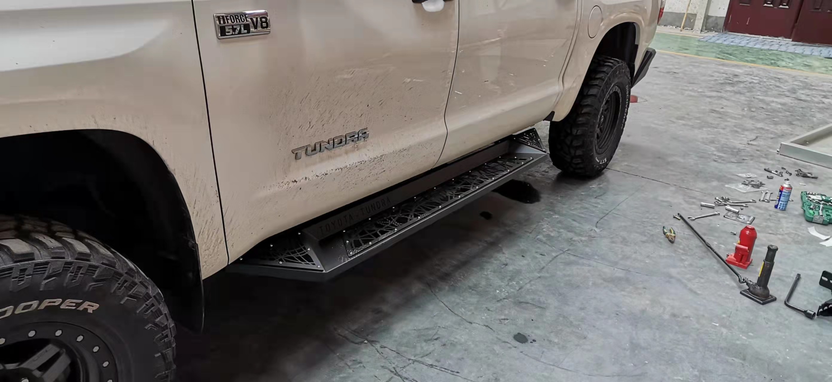 Heavy Duty Black TOYOTA Side Steps 2013 Tundra Running Boards OEM