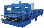 Colored Steel Glazed Tile Roll Forming Machine , Automatic Roll Forming Machines