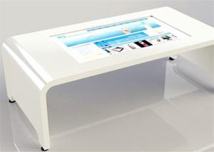 Horizontal Interactive Touch Screen Kiosk Table Auto - Corrdction For Windows XP