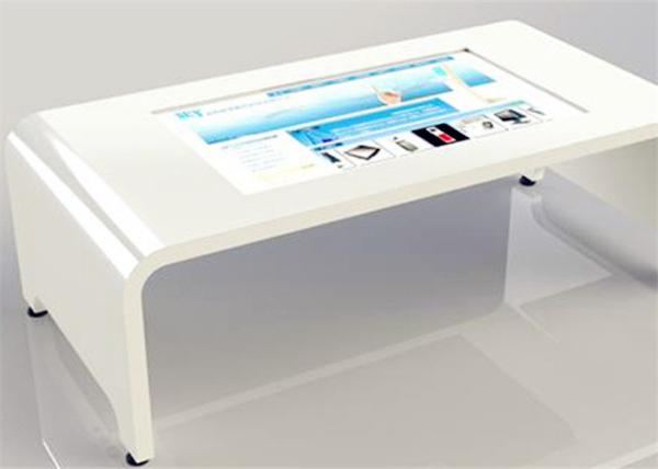 Cheap Horizontal Interactive Touch Screen Kiosk Table Auto - Corrdction For Windows XP for sale