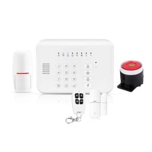 China GSM/RF433/ TUYA WIFI Home Security Alarm System wiht Door Sensor/PIR Detector/Srien and Controller on sale