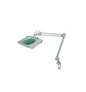 China Square Led Lighted Desk Magnifying Lamp , Freestanding 5x Magnifying Led Lamp Compact on sale
