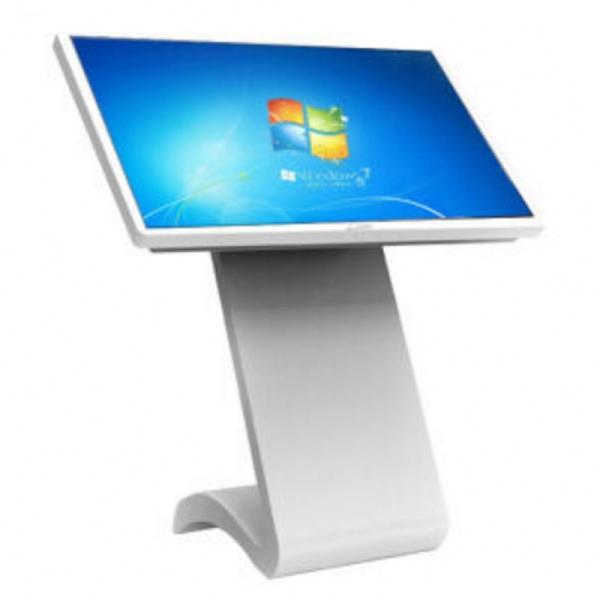Cheap K L Shape LCD Touch Screen Kiosk , Floor Standing Multi Touch Digital Signage for sale