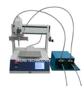 Two Components Automatic Glue Dispenser 300x300x80 Mm With Automatic Mixing System